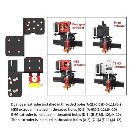 Ender3 Pro /V2  /Cr Direct Drive Yükseltme Kiti (Tüm Extruder'larla Uyumludur)