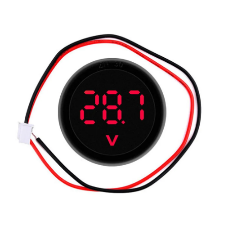 Yuvarlak Voltmetre Dc 4-100v Kırmızı