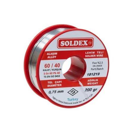 SOLDEX 100GR LEHİM TELİ 1,00MM TSE'Lİ YERLİ ÜRÜN 60/40